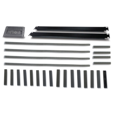 1U 19″ Black Modular Toolless Airflow Management Blanking Panel – Qty 10