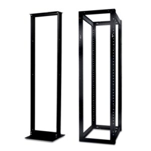APC NetShelter Open Frame Rack, 2 Post, 45U, 12-24 Threaded Holes, Black