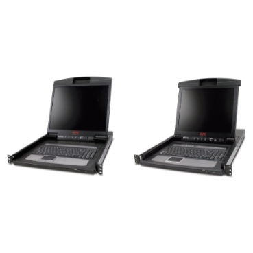 17″ Rack LCD Console with Integrated 8 Port Analog KVM Switch