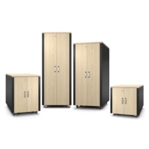 APC NetShelter Soundproof, Server Rack Enclosure, 12U, Maple